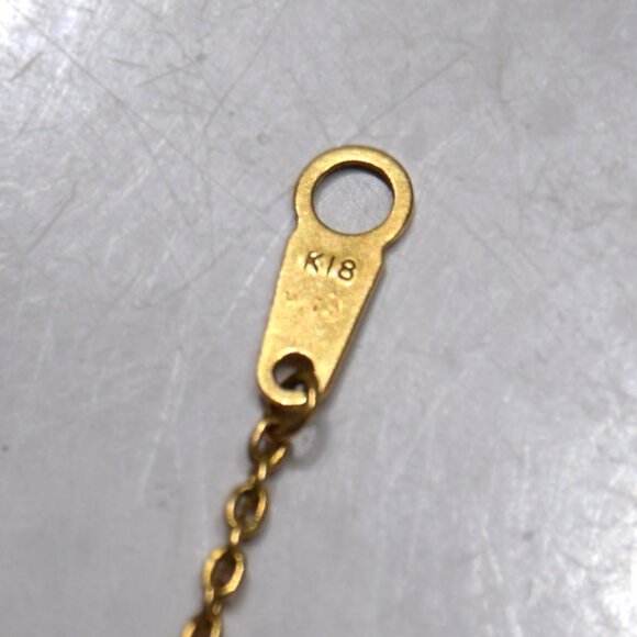 Diamond K18 Yellow Gold Bezel Bracelet 0.10ct - Picture 4 of 5